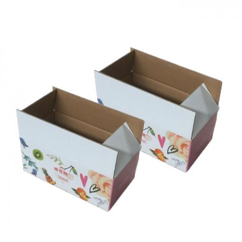批發(fā)印花標志折疊白色定制郵件紙板瓦楞紙箱