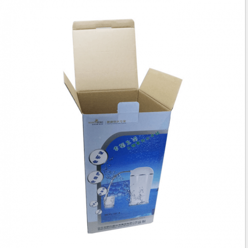 供應(yīng)價(jià)格便宜的定制彩色印花頂部郵包紙板紙包裝瓦楞紙箱
